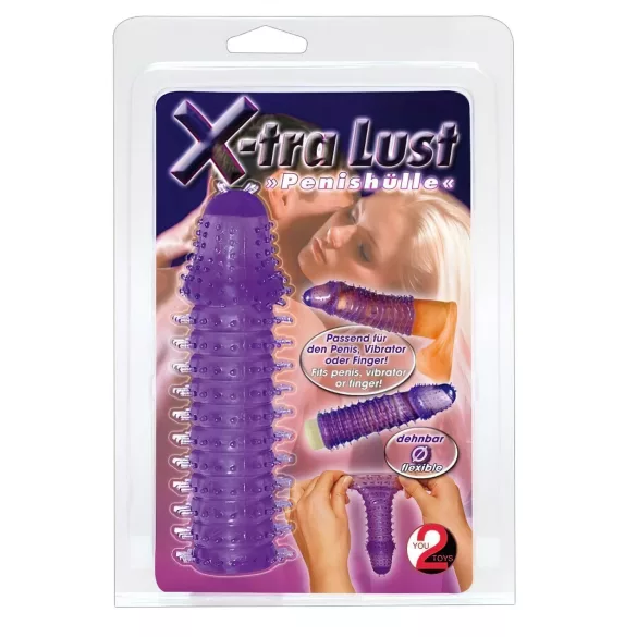 You2Toys - dzimumlocekļa uzmava stimulējoša tekstūra violeta