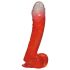 Jautrais dildo (17cm) - sarkans