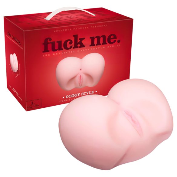 You2Toys - Reālistisks dibens "Doggy Style" baudai (dabīga krāsa)