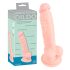 Medicīniskais silikona dildo (18 cm) - dabisks