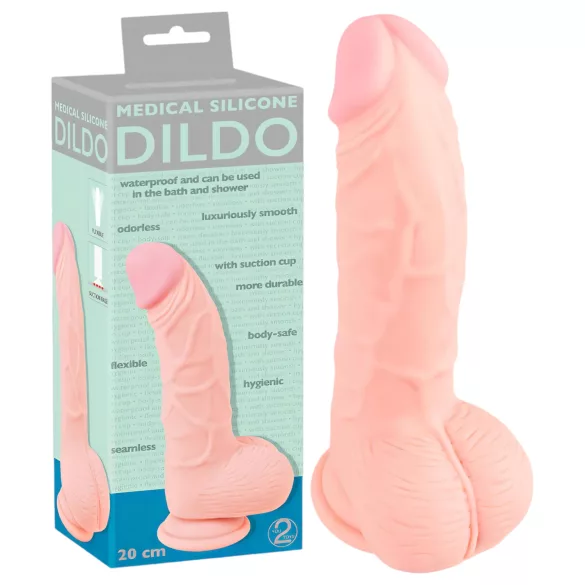 You2Toys - Medical - medicīniskais silikona dildo (20 cm, naturāls)