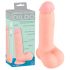 Medikālais - taisns medicīniskais silikona dildo (20 cm) - dabīgs