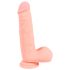 Medikālais - taisns medicīniskais silikona dildo (20 cm) - dabīgs
