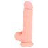 Medikālais - taisns medicīniskais silikona dildo (20 cm) - dabīgs