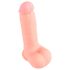Medikālais - taisns medicīniskais silikona dildo (20 cm) - dabīgs
