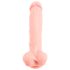 Medicīniskais silikona dildo (24cm) - dabīgs