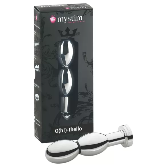 mystim anālais elektro lodīšu plug sudraba