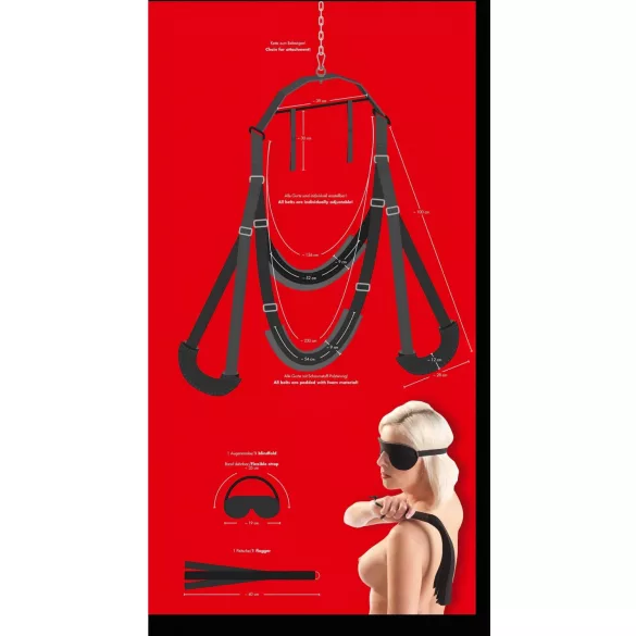 Bad Kitty - seksa šūpoles melnas