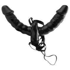   Pipedream - Piesprādzējams dubultais vibrators (melns) - Fetišs