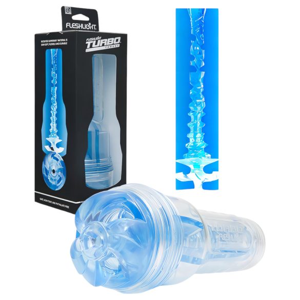 Fleshlight Turbo Thrust - iesūkšanas masturbators (zils)