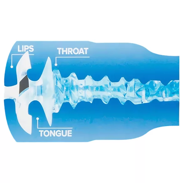 Fleshlight Turbo Thrust - vīriešu masturbators ar sūkšanas efektu zils