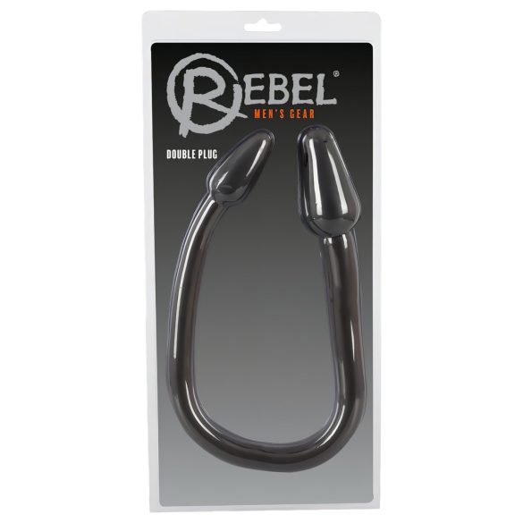 Rebel Dubultā Svece - melns dubultais anālais dildo