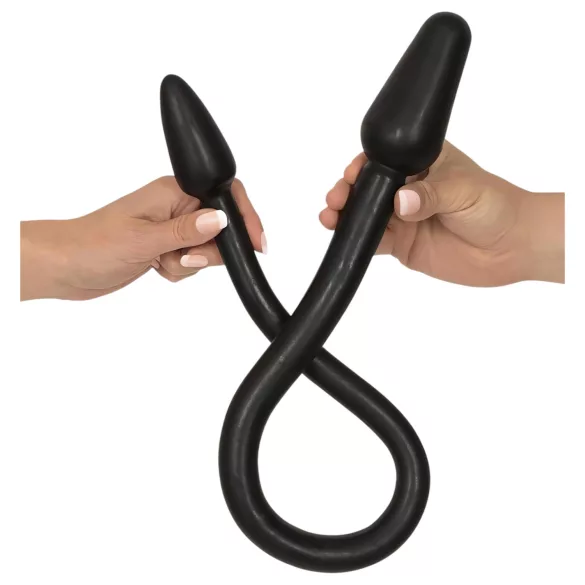 Rebel Double Plug - dubults melnais anālais korķis