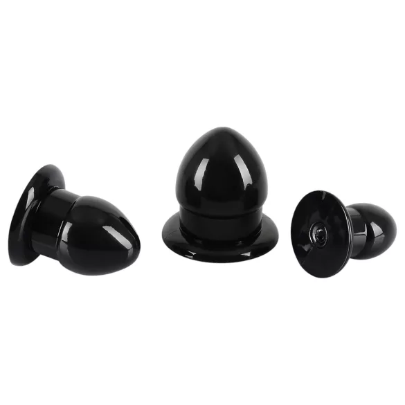 You2Toys - Stretching Plug Kit - anālo aizbāžņu komplekts - 3 gab. (melns)