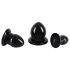 You2Toys - Stiepjamais Anālā Aizbāžņu Komplekt - 3 gab. (melns)