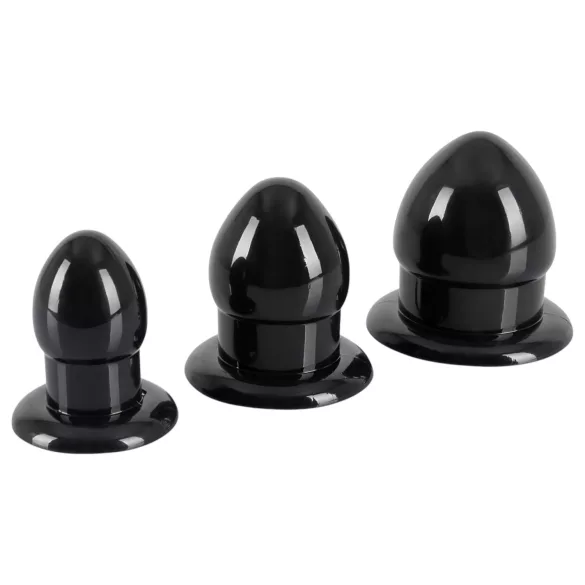You2Toys - Stretching Plug Kit - anālo aizbāžņu komplekts - 3 gab. (melns)