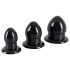 You2Toys - Stiepjamais Anālā Aizbāžņu Komplekt - 3 gab. (melns)