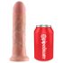 King Cock Strap-on 8 - piesprādzējams dildo - dabīga krāsa