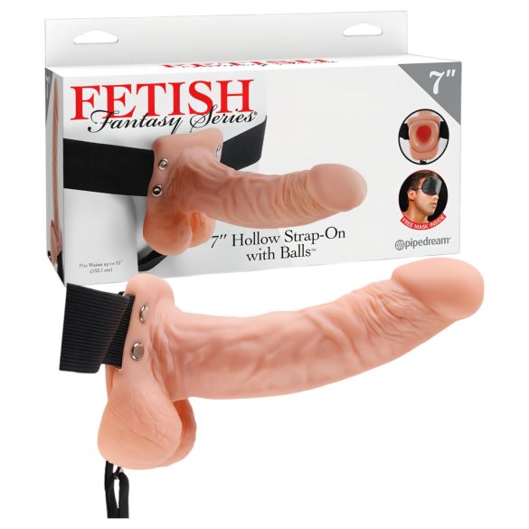 Fetišs Strap-on 7 - piestiprināms dildo (dabīgs)