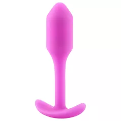   b-Vibe Snug Plug 1 - anālais aizbāznis ar iekšējo svaru (55 g, rozā)