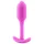 b-Vibe Snug Plug 1 - anālais aizbāznis ar iekšējo svaru (55 g, rozā)