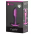 b-Vibe Snug Plug 1 - anālais aizbāznis ar iekšējo svaru (55 g, rozā)