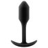 b-vibe Snug Plug 1 - anālais spraudnis ar svaru (55g) - melns