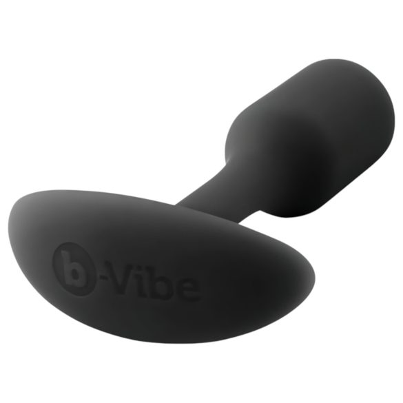 b-vibe Snug Plug 1 - anālais spraudnis ar iekšējo svaru (55g) - melns