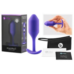 b-vibe anālais aizbāznis ar divām bumbiņām 114g violets