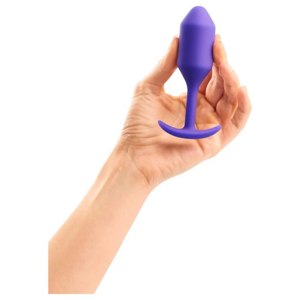 b-vibe anālais aizbāznis ar divām bumbiņām 114g violets