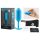 b-vibe Snug Plug 3 - smags dubultais anālais spraudnis (180g) - zils
