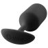 b-vibe Snug Plug 3 - anālais dubultais spraudnis (180g) - melns