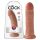 King Cock dildo 20 cm tumši miesas krāsā