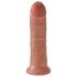 King Cock dildo 20 cm tumši miesas krāsā
