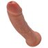 King Cock dildo 20 cm tumši miesas krāsā