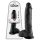 King Cock 10 olas dildo (25 cm) - melns