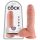King Cock 8 ar sēkliniekiem dildo (20 cm) - dabīgs