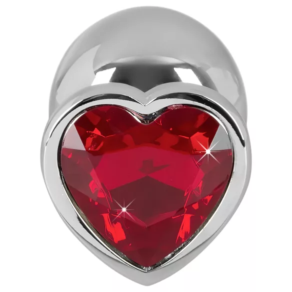 You2Toys - Diamond - 85 g alumīnija anālais aizbāznis (sudraba‑sarkans)