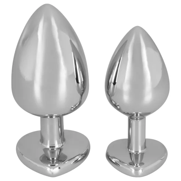 You2Toys - Diamond - 85 g alumīnija anālais aizbāznis (sudraba‑sarkans)