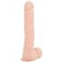 Dabīgā āda - Piesūceknis reālistisks dildo - liels (dabīgs)