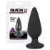 Black Velvets Heavy - 75 g anālais plug (melns)