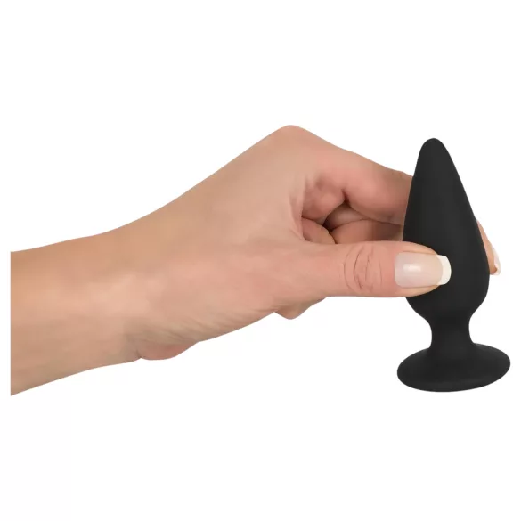 Black Velvets Heavy - 75 g anālais plug (melns)