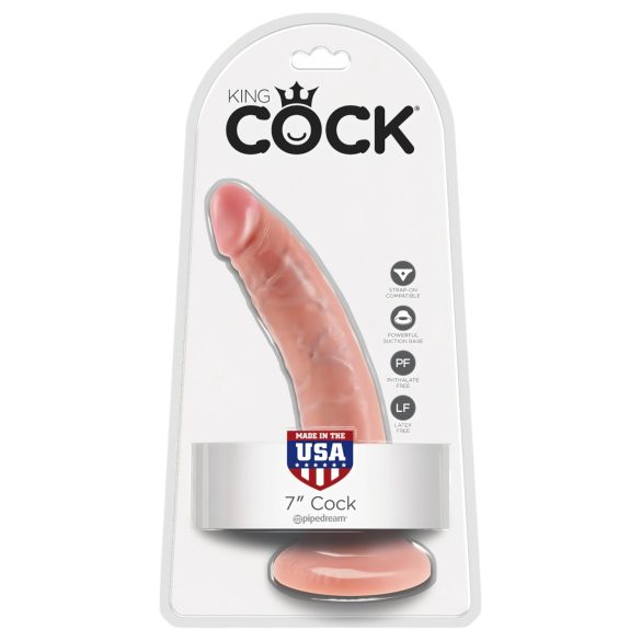 Karalis Cock 7 dildo (18 cm) - naturāls