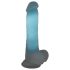 You2Toys Glow in the Dark - piesūcekņa, gaismas dildo (zils)