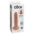 King Cock 6 - dabīgs dildo (15 cm) - naturāls