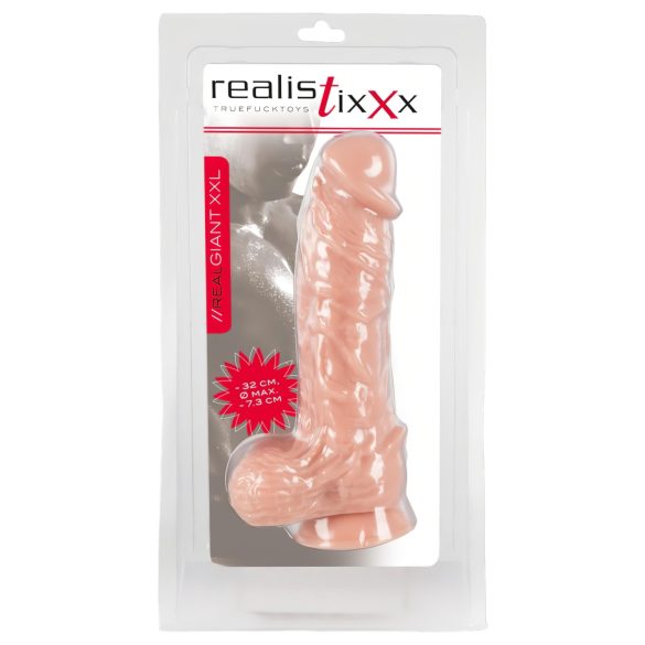Realistixxx Giant XXL - Īsts 32 cm dildo - dabīgs