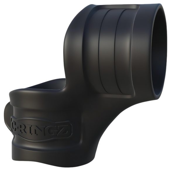 Fantasy Mr. Big - dzimumlocekļa un sēklinieku gredzens (melns)