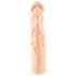 You2Toys - Silikona - paildinošais dzimumlocekļa uzmava (dabīga) - 19 cm