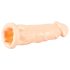 You2Toys - Silikona - paildinošais dzimumlocekļa uzmava (dabīga) - 19 cm
