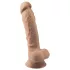 Silexd 7 - piesūcekņa dildo 17,5cm naturāla krāsa
